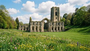 Spring at Fountains Abbey