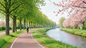 Spring Cycling Path