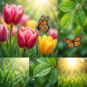 Spring Elements Collage