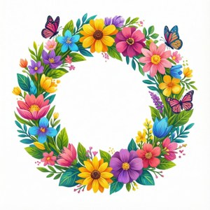 Spring Floral Wreath