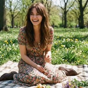 Spring Picnic Laugh