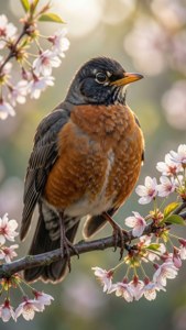 Spring Robin Portrait
