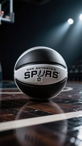 Spurs Basketball Close-Up