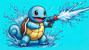 Squirtle Water Splash