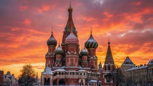 St. Basil's Winter Sunset