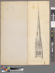 St. Giles' Catholic Church: Elevation of the Steeple