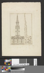 St Martin-in-the-Fields, London: Elevation and Section