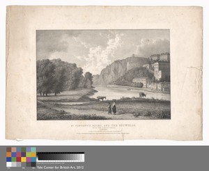 St. Vincent's Rocks, and the Hotwells, from the Ashton Fields, Clifton