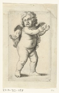 Staand engeltje met armen naar rechts