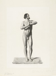 Staand mannelijk naakt
