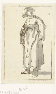 Staande boerin