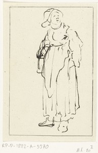 Staande boerin