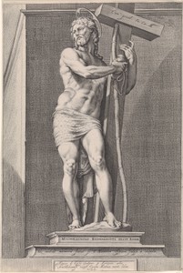 Staande Christus met kruis