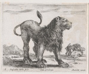 Staande leeuw