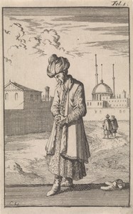 Staande Turk in gebed