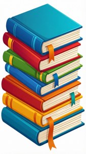 Stack of Colorful Books