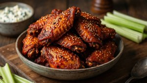 Stack of Peri Peri Chicken Wings