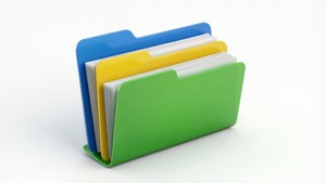 Stacked Color Folders