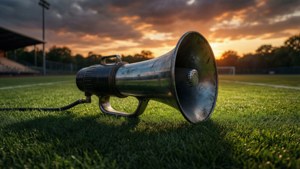 Stadium Air Horn at Dusk