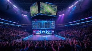 Stadium Screens Crowd