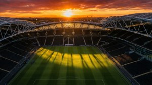 Stadium Sunset Aerial