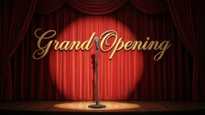 Stage Curtain Grand Opening