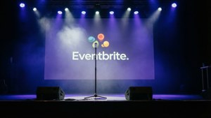 Stage with Projected Logo