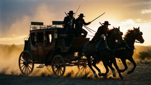 Stagecoach Chase Sunset