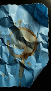 Stained Blue Crumple