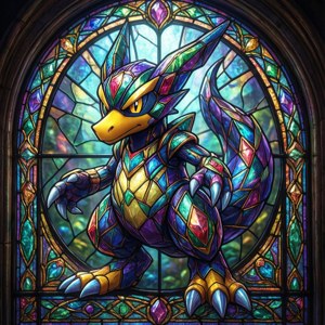 Stained Glass Dodrio