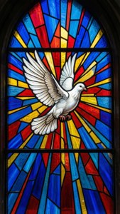 Stained Glass Dove
