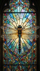 Stained Glass Dragonfly