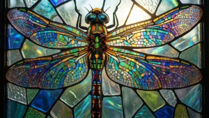 Stained Glass Dragonfly
