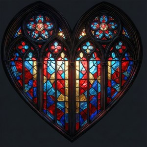 Stained Glass Heart
