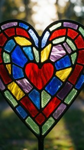 Stained Glass Heart