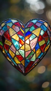 Stained Glass Heart
