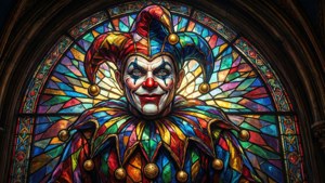 Stained Glass Jester