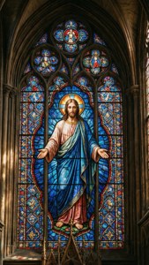 Stained Glass Jesus