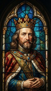 Stained Glass King Portrait