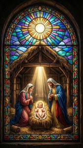 Stained Glass Manger