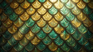Stained Glass Mermaid Scales