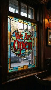 Stained Glass Open