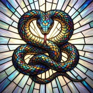 Stained Glass Ouroboros