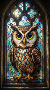 Stained Glass Owlette