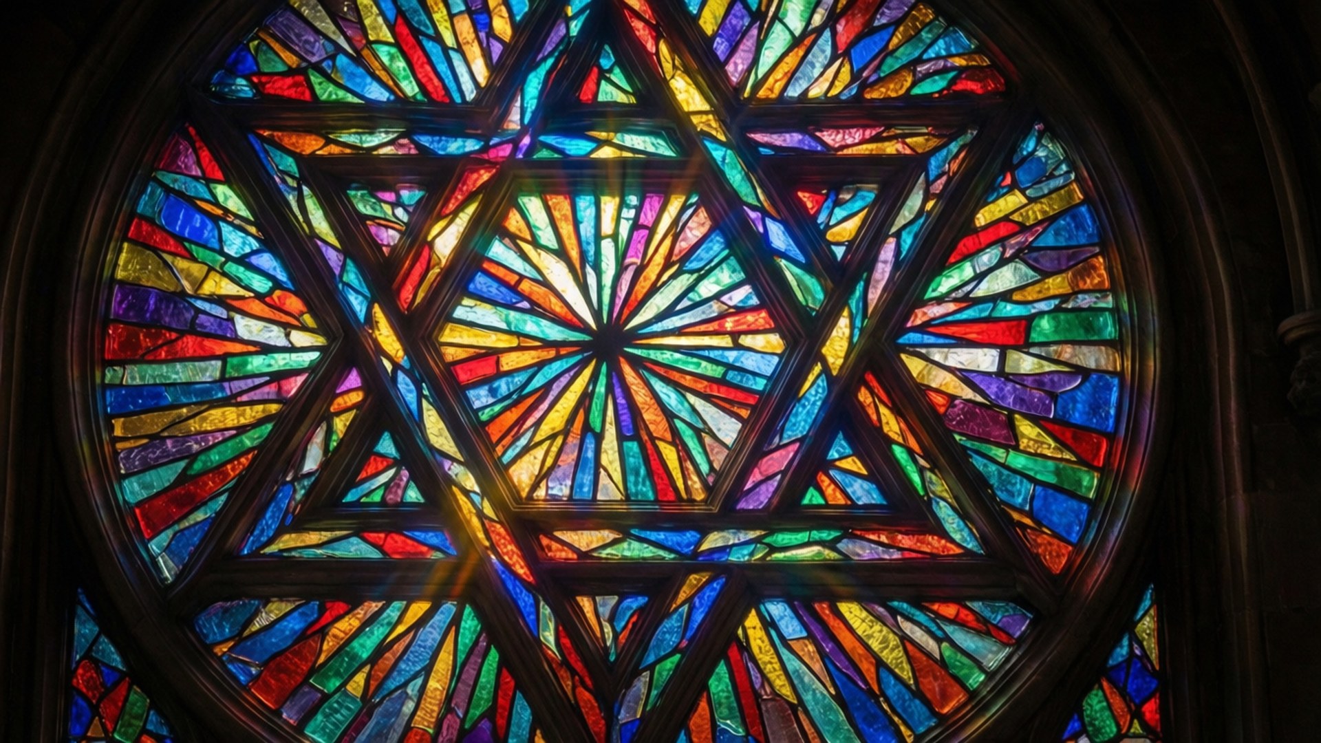 Stained Glass Radiance by Wallpapers.art Studio