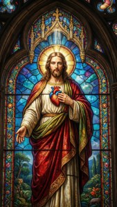 Stained Glass Sacred Heart
