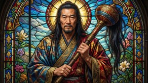 Stained Glass Saint