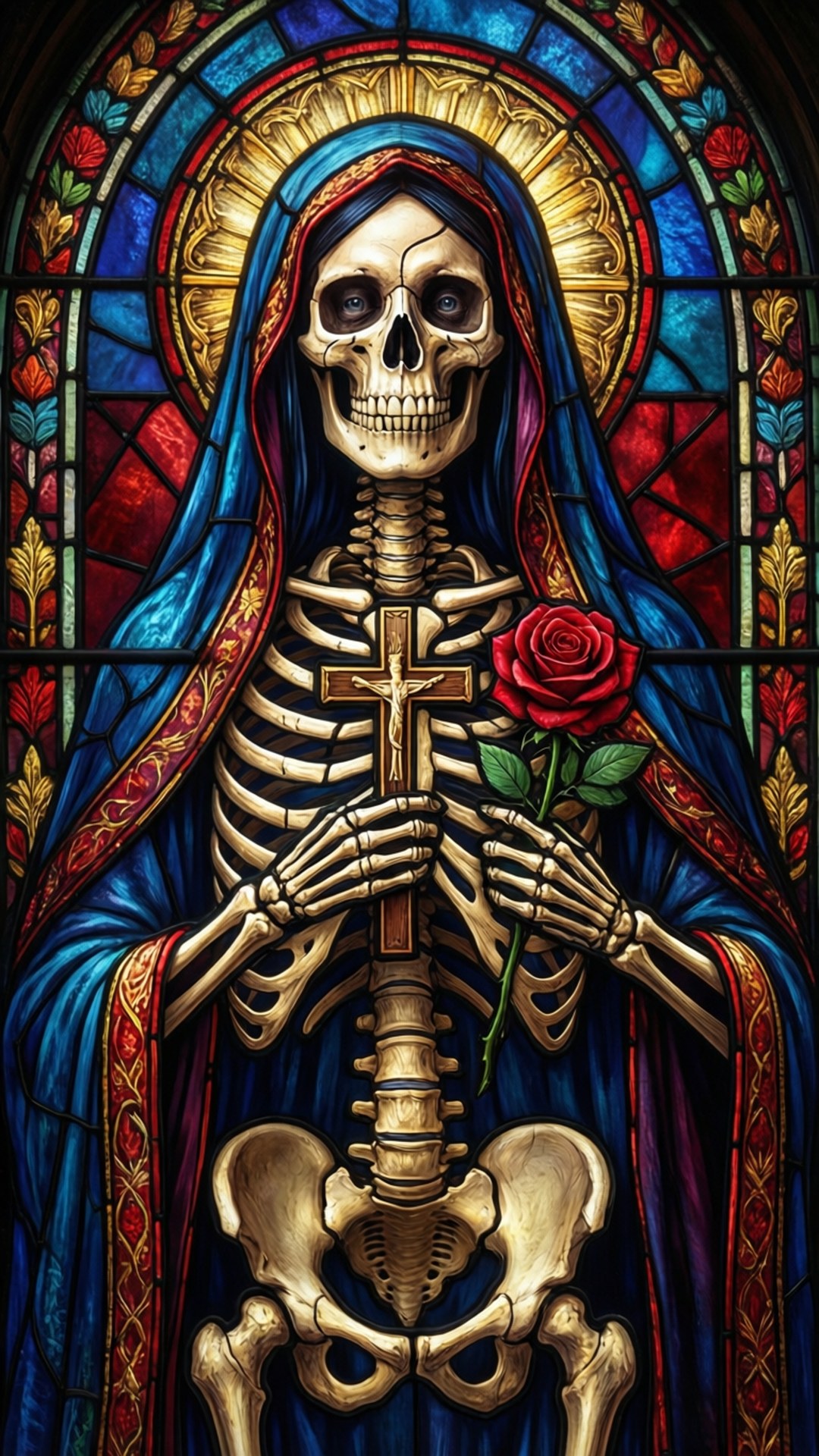 Stained Glass Saint by Wallpapers.art Studio