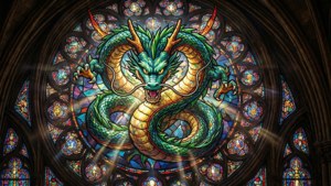Stained Glass Shenron