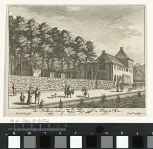 Stallen aan de zuidzijde van Paleis Soestdijk